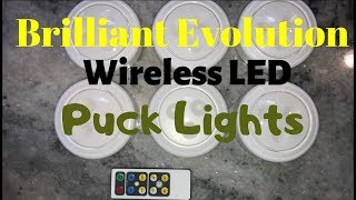 Brilliant Evolution Wireless LED Puck Lights Review and Installation [upl. by Charity309]