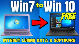 How To Upgrade From Windows 7 to Windows 10 For Free in 2024 without Media Creation Tool [upl. by Nyladnohr442]