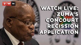 WATCH LIVE Concourt hears Zumas rescission application [upl. by Ahsilat]