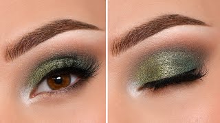 QUICK Green Smokey Eye Makeup Tutorial [upl. by Whitford]