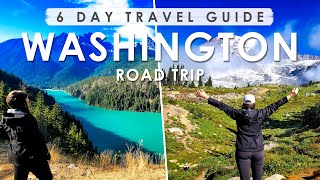 WASHINGTON STATE 6 DAY ROAD TRIP ITINERARY  BEST THINGS to DO EAT amp SEE  Travel Guide [upl. by Bertina]