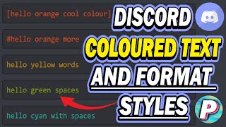 How To Make DISCORD COLOR TEXT and Text Formats Bold Italics Underline 2021 [upl. by Lillywhite]