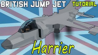 Harrier Jump Jet  Plane Crazy  Tutorial [upl. by Einavoj]