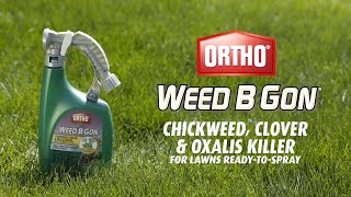 How to Get Rid of Use Chickweed Clover amp Oxalis Using Ortho® Weed B Gon® ReadyToSpray [upl. by Kylen477]