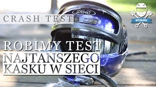 Prawdziwy test najtańszego kasku z allegro Robimy crash test kasku HLN  Motobanda [upl. by Spiro210]