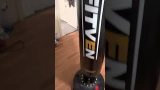 Fitven freestanding punching bag with free pair of boxing gloves Review [upl. by Sorazal]