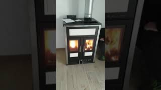 termostufa BIFIRE mid combinata legna pellet [upl. by Aneleiram]