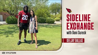 Sideline Exchange with DeeJay Dallas  Arizona Cardinals [upl. by Eentruok]