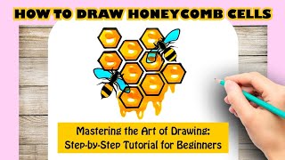 How to Draw Honeycomb Cells [upl. by Nerred979]