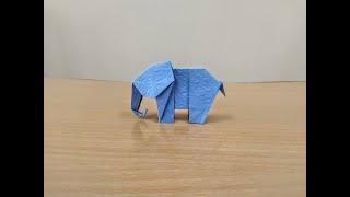 Origami Elephant Easy  How To Make A Paper Elephant Easy [upl. by Faunie]