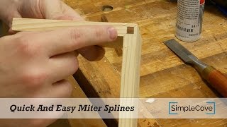 Quick And Easy Miter Splines [upl. by Gent]