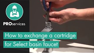 How to exchange a cartridge for Select basin faucet [upl. by Val913]