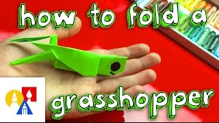 How To Fold An Origami Grasshopper [upl. by Nutter]