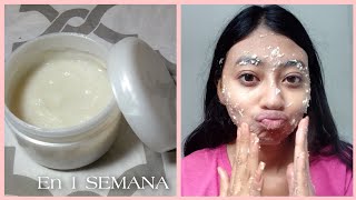 🤍 Crema COREANA CASERA para BLANQUEAR la piel y quitar las MANCHAS de la CARA  Hecha en casa [upl. by Lanny]