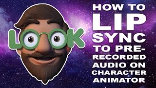 Adobe Character Animator Tutorial Pre recorded audio lip sync [upl. by Durning]