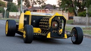 Life Size Lego Car Powered by Air [upl. by Ula]