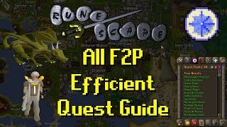 OSRS All F2P Efficient Quest Guide  Updated 2017 [upl. by Mclain79]