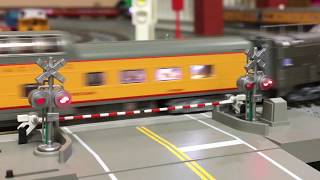 Kato N Scale Automatic Crossing Gate [upl. by Naejamron]