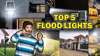 Top 5 Solar Flood Lights  Solar Flood Lights Outdoor  Solar Lights [upl. by Linsk]