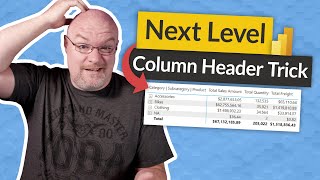 Make your Power BI Visual POP with this column header trick [upl. by Geldens616]