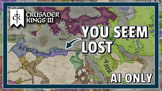 NO CASUS BELLI COST  Crusader Kings 3  Ai Only Time lapse [upl. by Fiedling846]