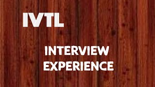 IVTL  INFOVIEW TECHNOLOGIES PVT LTD  INTERVIEW EXPERIENCE [upl. by Latoniah]