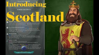 Civ 6 Scotland as Robert The Bruce Introduction and Setup [upl. by Belshin283]