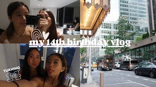 MY 14TH BIRTHDAY VLOG  NYC VLOG [upl. by Grossman]