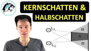 SCHATTEN – Kernschatten amp Halbschatten  Physik Tutorial [upl. by Tali]