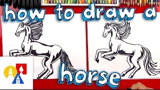 How To Draw A Realistic Horse Part 1 [upl. by Yvon]