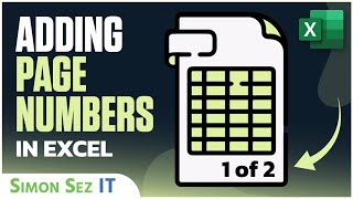 How to Add Page Numbers in Excel [upl. by Caldera]