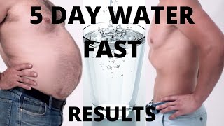 5 Day Water Fast  NO FOOD FOR THIS DUDE  Fasting Results [upl. by Ahsinroc]