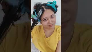 Straightening only in Rs 350 Saloon like Straight hair at home shorts straighthair [upl. by Peskoff]