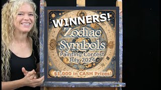 WINNER Announcement  July 2024 Painting Contest Winners  ALL Skill Level Artist Competition [upl. by Assyla]