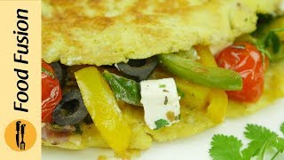 Mediterranean Omelette Recipe By Food Fusion [upl. by Ennaeus]