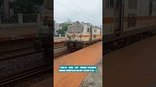 Deadly WAP 7 Train No 58501 Vskp  Kirandul  Passenger Arriving Marripalem Railway station PF 2 [upl. by Ylerebmik]