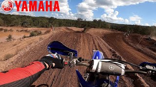 Test riding the 2021 Yamaha YZ250X on the Breezewood MX Track  2 STROKE [upl. by Whiteley241]