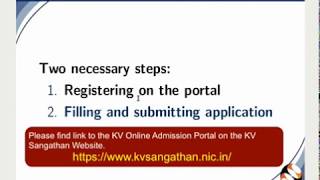 KV Online Admission Portal Registration English [upl. by Nanor]