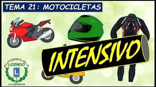 INTENSIVO PERMISO B  TEMA 21 MOTOCICLETAS [upl. by Haikezeh]