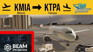 Beam Eye Tracker trial  Miami  Tampa  VATSIM Live [upl. by Terencio620]