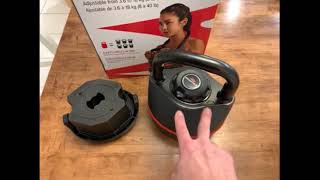 Bowflex 840 Adjustable Kettlebell video review by Mark [upl. by Esereht]