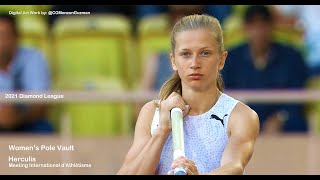 Womens Pole Vault Herculis Meeting International dAthlétisme Diamond League Monaco 792021 [upl. by Shanie686]