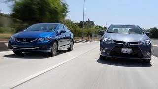 2015 Honda Civic vs 2015 Toyota Corolla  Kelley Blue Book [upl. by Ada]