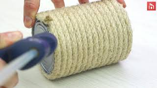 5 Quick and Easy RopeWrapped DIY Crafts [upl. by Nelleoj394]