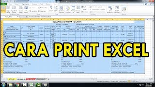 Cara Print Excel Tanpa Terpotong [upl. by Eelessej600]