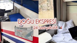 DOĞU EKSPRESİ TURU 🚆24 SAAT YOLCULUK YAPTIK💓ANKARA KARS  Yataklı Vagonlar🚂Tren YolculuğuVlog [upl. by Atsirc]