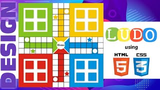 Creating a Stylish Ludo Game Board with HTML and CSS [upl. by Damal]