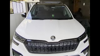 Skoda Kushaq Monte Carlo 15 DSG  India Aug 2023 Car Cerence OBD 2 device Install  Reinstall [upl. by Aerdna]