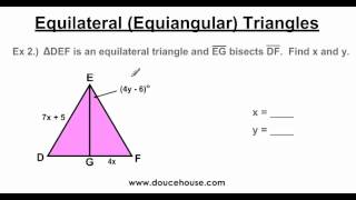 Equilateral Equiangular Triangles [upl. by Gardy]