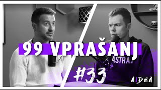 99 vprašanj s Škrabo in Klemenom — Dialog 33 Klemen Selakovič amp Andrej P Škraba [upl. by Irah]